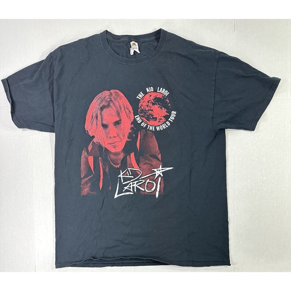 The Kid LAROI End of the World Tour 2022 T-Shirt Men's Large Black Concert Tee